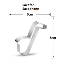 Ladda upp bild till gallerivisning, 13 St Orkesterinstrument & Musiknot Utstickare Pepparkaksform 13 PCS/Set Orchestra Instrument & Music Note Cookie Cutter Band Cookie Cutter