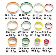 Ladda upp bild till gallerivisning, 12 St/Pack Utstickare Runda -Färgstark Kant 12 PCS/Set Round Dough Cookie Pastry Cutter Fondant Cutter