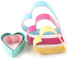 Ladda upp bild till gallerivisning, 5 St/Pack Hjärta Utstickare 5 PCS/Set Heart ShapeCookie Cutter