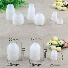 Ladda upp bild till gallerivisning, Reusable Pastry /Decorating Piping Bags (XL,L,M,S) & Piping Tip Converters (L,M,S) Set