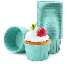 Ladda upp bild till gallerivisning, 50 St/Pack Muffinsformar Ljusblå 50 PCS/Box Lamination Baking Cup