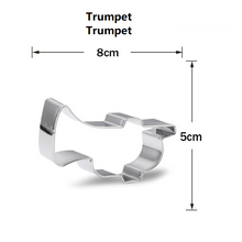 Ladda upp bild till gallerivisning, 13 St Orkesterinstrument & Musiknot Utstickare Pepparkaksform 13 PCS/Set Orchestra Instrument & Music Note Cookie Cutter Band Cookie Cutter