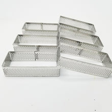 Ladda upp bild till gallerivisning, 6 St/Pack Små Retangulär Perforerad Tårtring Dessert Mousse Retangular Perforated Tart Ring 80*35*20mm