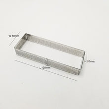 Ladda upp bild till gallerivisning, 6 St/Pack Retangulär Perforerad Tårtring Retangular Perforated Tart Ring 120*40*20mm