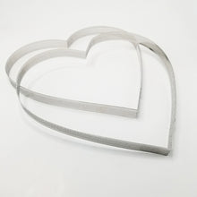 Ladda upp bild till gallerivisning, Hjärta Perforerad Paj Tårtring 277 *250 *20mm 10 Inch Perforated Heart Shape Tart Ring Mousse