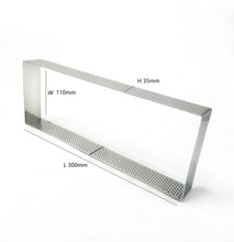 Ladda upp bild till gallerivisning, Retangulär Perforerad Tårtring Retangular Perforated Tart Ring Mousse 30*11*3.5cm