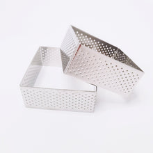 Ladda upp bild till gallerivisning, 2st FyrkantPerforerad Tårtring 8*8*3.5cm