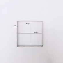 Ladda upp bild till gallerivisning, 2st Fyrkant Perforerad Tårtring 8*8*2cm 2PCS Square Perforated Tart Ring