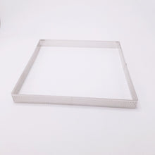 Ladda upp bild till gallerivisning, Fyrkant Perforerad Paj Tårtring Pia Square Perforated Tart Pie Ring 20*20*2cm