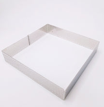 Ladda upp bild till gallerivisning, Fyrkant Perforerad Paj Tårtring Pja Square Perforated Tart Pie Ring 18*18*3.5cm