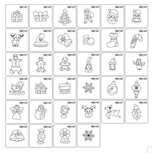 Ladda upp bild till gallerivisning, 8st/Pack Jul Utstickare Pepparkaksformar med stenciler Collection D 8 Pcs/Set Xmas Christmas Cookie Cutter Colletion D