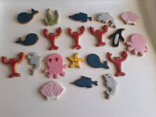 Ladda upp bild till gallerivisning, 9 St/Pack Utstickare Pepparskakaform Havsdjur Fisk Kräft Hummer Pingvin Collection C 9 PCS/Set Ocean Animal Fish Cookie Cutter Collection C
