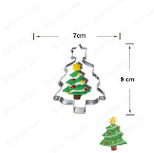 Ladda upp bild till gallerivisning, 8st/Pack Jul Utstickare Pepparkaksformar med stenciler Collection C 8 Pcs/Set Xmas Christmas Cookie Cutter Colletion C