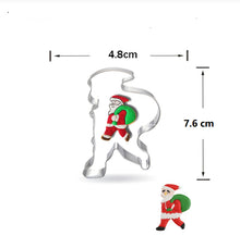 Ladda upp bild till gallerivisning, 8st/Pack Jul Utstickare Pepparkaksformar med stenciler Collection D 8 Pcs/Set Xmas Christmas Cookie Cutter Colletion D