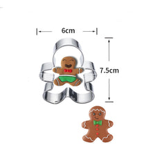 Ladda upp bild till gallerivisning, 9st/Pack Jul Utstickare Pepparkaksformar med stenciler Collection A 9 Pcs/Set Xmas Christmas Cookie Cutter Colletion A