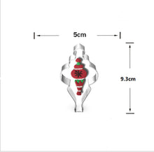 Ladda upp bild till gallerivisning, 9st/Pack Jul Utstickare Pepparkaksformar med stenciler Collection A 9 Pcs/Set Xmas Christmas Cookie Cutter Colletion A