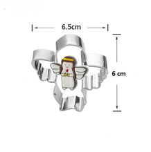 Ladda upp bild till gallerivisning, 8st/Pack Jul Utstickare Pepparkaksformar med stenciler Collection D 8 Pcs/Set Xmas Christmas Cookie Cutter Colletion D