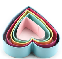 Ladda upp bild till gallerivisning, 5 St/Pack Hjärta Utstickare 5 PCS/Set Heart ShapeCookie Cutter