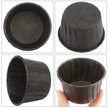Ladda upp bild till gallerivisning, 50 St/Pack Muffinsformar Svart 50 PCS/Box Lamination Baking Cup