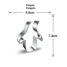 Ladda upp bild till gallerivisning, 9 St/Pack Utstickare Pepparskakaform Havsdjur Fisk Kräft Hummer Pingvin Collection C 9 PCS/Set Ocean Animal Fish Cookie Cutter Collection C