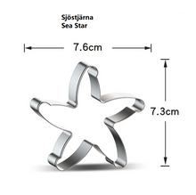 Ladda upp bild till gallerivisning, 9 St/Pack Utstickare Pepparskakaform Havsdjur Fisk Kräft Hummer Pingvin Collection C 9 PCS/Set Ocean Animal Fish Cookie Cutter Collection C