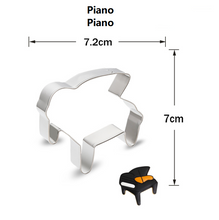 Ladda upp bild till gallerivisning, 13 St Orkesterinstrument & Musiknot Utstickare Pepparkaksform 13 PCS/Set Orchestra Instrument & Music Note Cookie Cutter Band Cookie Cutter