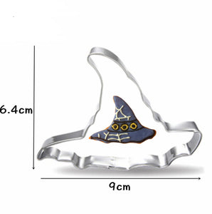 6st/Pack Halloween Utstickare Pepparkaksform med stenciler Collection C