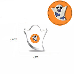 6st/Pack Halloween Utstickare Pepparkaksform med stenciler Collection C
