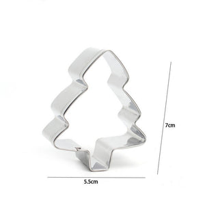 6 St/Set  Pepparkaksformar 6 PCS/SET Xmas Cookie Cutter, Pepparkaksformar- Gingerman, Xmas Tree,Snowman, Snowflake,Angel & Bell (6 PCS)