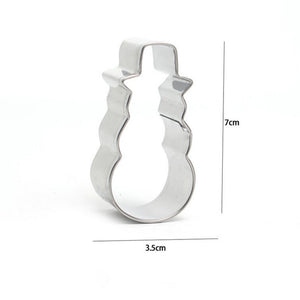 6 St/Set  Pepparkaksformar 6 PCS/SET Xmas Cookie Cutter, Pepparkaksformar- Gingerman, Xmas Tree,Snowman, Snowflake,Angel & Bell (6 PCS)