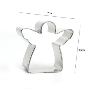 6 St/Set  Pepparkaksformar 6 PCS/SET Xmas Cookie Cutter, Pepparkaksformar- Gingerman, Xmas Tree,Snowman, Snowflake,Angel & Bell (6 PCS)