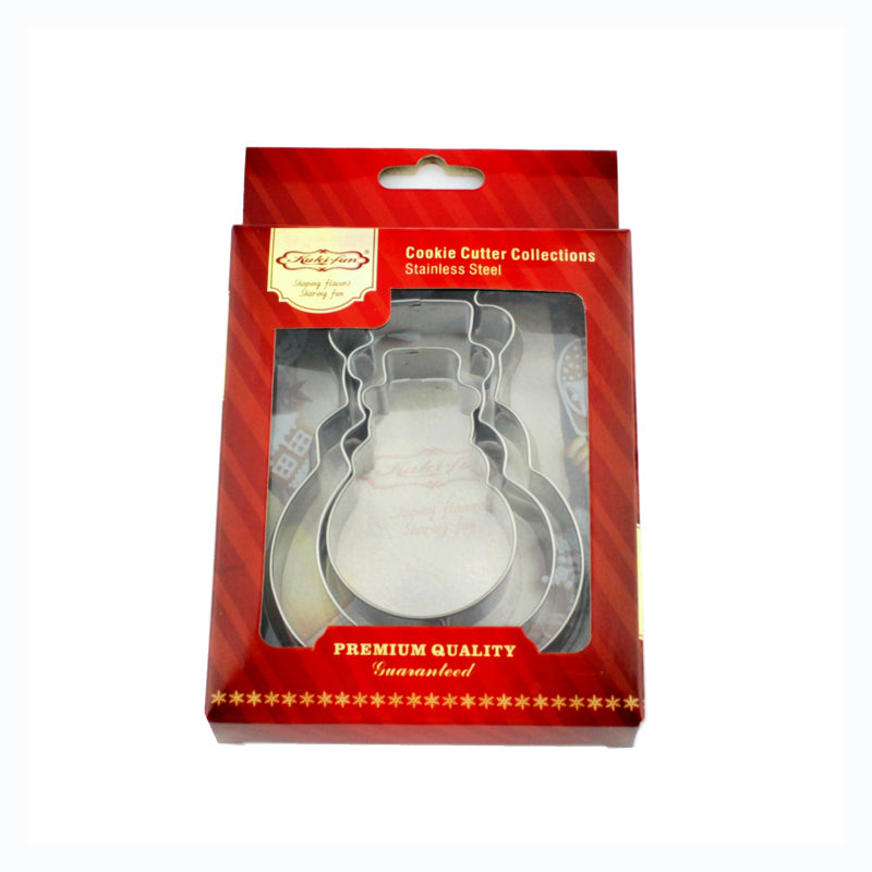 3 St/Pack Jul Pepparkaksformar Snöman  3 PCS/Set Christmas Snowman Cookie Cutter  3 ST/Set Pepparkaksformar Snöman
