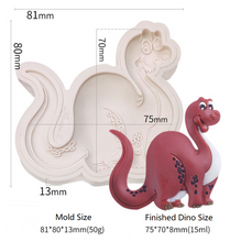 Ladda upp bild till gallerivisning, 5 St/Pack Dinosaurier Silikonform Collection 5 (4 Små &amp; 1 Stor) 5 PCS/Set Dinosaur Silicon Mold (4 Small &amp; 1 Big) Fondant Lera Formar Fondant Clay Mold
