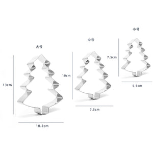 3 St/Pack Jul Pepparkaksform Julgranar 3 PCS/Set Christmas Tree Cookie Cutter, 3 ST/Set  Papparkaksformar Julgran