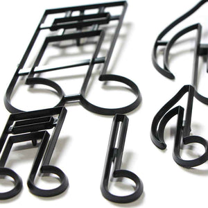 10 St/Pack Extra Stora Musiknot Utstickare Fondant Patchwork Utstickare