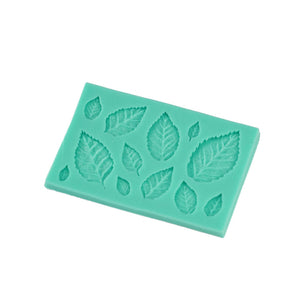 11 i 1 Bland Rosblad Sockerpasta Fondant Choklad Silikonform