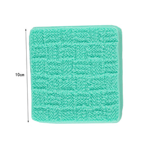 4 St/Pack Små Stickat Mönster Silikonform Silikonmatta 4 PCS/SET Small Knitting Pattern Fondant Silicone Mould ＆Mat