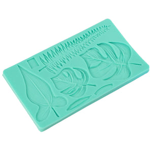 6 i 1 Blandad Tropiske Blader Silikonformar  6 in 1 Mixed Tropical Leaves Silicone Mold