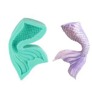 Sjöjungfru Fisk Svans Silikonform- A   Mermaid Fish Tail Siclione Mold- A