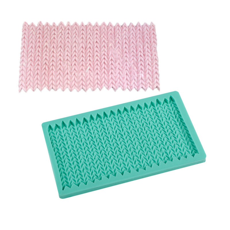 Stickat Mönster Silikonform Silikonmatta-A