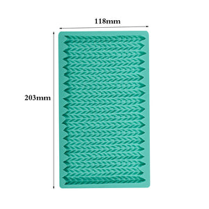 Stickat Mönster Silikonform Silikonmatta-A