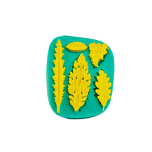 Ladda upp bild till gallerivisning, 5 i 1 L Fondant Silikonformar  Löv, 5 in 1 Leaf Silicone Mold
