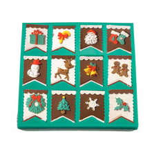 Ladda upp bild till gallerivisning, 12 i 1 Fondantformar Silikon Fondant Choklad 12 in 1 Christmas Chocolate Fondant Silicone Mold
