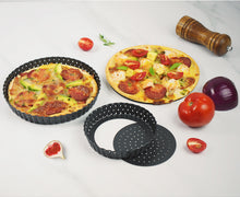 Ladda upp bild till gallerivisning, Loose Base Pizza Pan with Holes Carbon Steel - 8 inch
