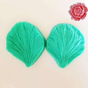 Dubbel Veiner Silikonformar Pion Blomma/Vallmo Blomma Double-Sided Vein Rose/Peony Flower Silicone Mold-M