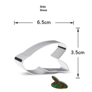 8 St/Pack Utstickare Pepparkaksformar Dinosaurie med stensiler Collection B 8 PCS/Set Dinosaur Cookie Cutter with Stencils