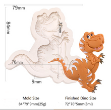 Ladda upp bild till gallerivisning, 8 St/Pack Dinosaurier Silikonform  (S -M)  8PCS/Set Dinosaur Silicon Mold (S -M)
