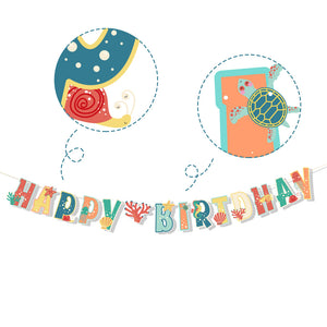 31 St/Pack Havsdjur Temafest Födelsedag Dekoration   31 PCS/Set Ocean Animal Themed Party Decoration