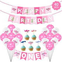 Ladda upp bild till gallerivisning, 41 St/Pack Bebis Haj Temafest Dekoration  41 PCS/Set Baby Shark Themed Party Decoration
