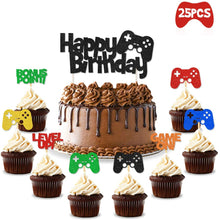 Ladda upp bild till gallerivisning, 25 St/Pack Digital spel Temafest Tåtor &amp; Cupcake Dekoration Cupcake Picks  25 PCS/Set Digital Game Themed Party Decoration
